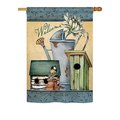 Gardencontrol 28 x 40 in. Welcome Spring Garden Inspirational Sweet Home Impressions Decorative Vertical Double Sided House Flag GA1485956